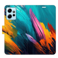 iSaprio flip pouzdro Orange Paint 02 pro Xiaomi Redmi Note 12 5G