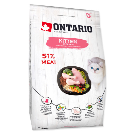 Ontario Kitten Chicken granule 2 kg