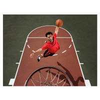 Fotografie Basketball player dunking basketball, Jupiterimages, 40x30 cm