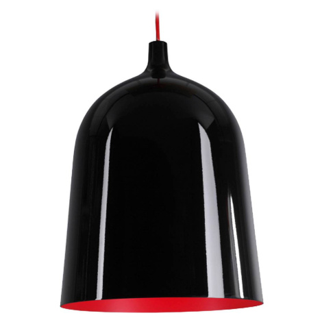 Aluminor Závěsné svítidlo Aluminor Bottle, Ø 28 cm, černá/červená