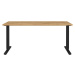 Pracovní stůl s elektricky nastavitelnou výškou s deskou v dubovém dekoru 80x160 cm Lissabon – G