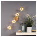 Eco-Light LED nástěnné svítidlo Bloom 4 zdroje zlaté