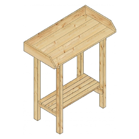 Pracovní stůl do skleníku LANITPLAST HOLZ (S712) LG2439