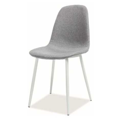Jídelní židle FUX šedá/bílá