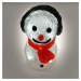 DecoLED LED světelný sněhulák - 15 cm