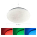 LEUCHTEN DIREKT is JUST LIGHT LED stropní svítidlo, bílé, průměr 39cm, moderní design RGB+3000K 