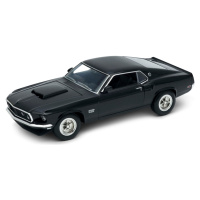 Welly kovový model 1969 ford mustang boss 429 černý 1:24