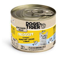 Dogs'n Tiger Gourmet Menu 6 × 200 g - kuřecí s lososem