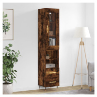 vidaXL Skříň highboard kouřový dub 34,5 x 34 x 180 cm kompozitní dřevo