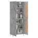 vidaXL Skříň highboard betonově šedá 69,5x34x180 cm kompozitní dřevo