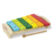 Dřevěný xylofon Wooden Xylophone Eichhorn s kladívkem 6 různých tónů od 24 měsíců