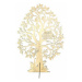 AMADEA Dřevěný 3D strom se sovami, přírodní, výška 60 cm