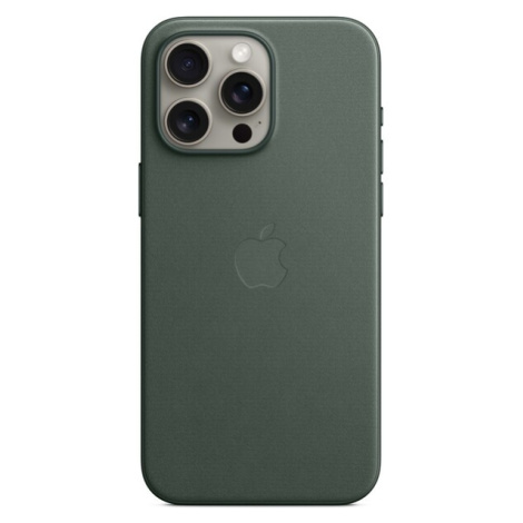 Apple kryt z tkaniny FineWoven s MagSafe na iPhone 15 Pro Max listově zelený