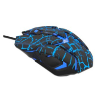 E-blue Myš Auroza Gaming, 4000DPI, optická, 6tl., drátová USB, černá, herní