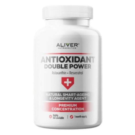 ALIVER Antioxidant Double Power Astaxanthin + Resveratrol cps.60