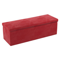 Dekoria Čalouněná skříň, sytá červená, 120 x 40 x 40 cm, Velvet, 704-15