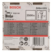 BOSCH Hřeby se zápustnou hlavou SK64 63G 1,6 mm, 63 mm, pozinkovaný 2.608.200.507