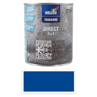 TESSAROL Direct 3in1 - antikorozní barva na kov 0.75 l Modrá RAL 5017