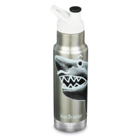 Dětská nerezová termolahev Klean Kanteen Narrow w/Kid Sport Cap - Mr. Shark 355 ml