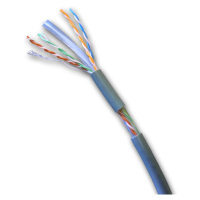 DATACOM UTP flex,Cat6 PVC,šedý,100m,lanko