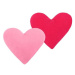 Bellatex Srdce sada 2ks, 18 × 20, růžový, fuchsiový