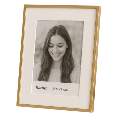 HAMA SASSY  rám 15x21 s paspartou 10x15,  Zlatá
