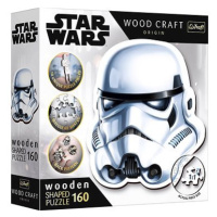 Trefl Wood Craft Origin puzzle Star Wars: Helma stormtroopera 160 dílků