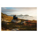 Fotografie Woman enjoys the Norwegian countryside, Christoph Wagner, 40 × 26.7 cm