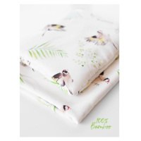 Letní bambusová deka s motivem ptáčků (polštář grátis)