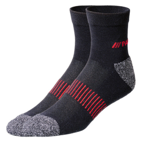 PARKSIDE® Pánské pracovní ponožky, 3 páry (39/42, černá/červená)