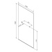 Polysan ARCHITEX LINE kalené čiré sklo, 1105x1997x8mm, otvory pro poličku