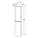 Mereo Mailo koupelnová skříňka vysoká 170 cm antracit CN534LP