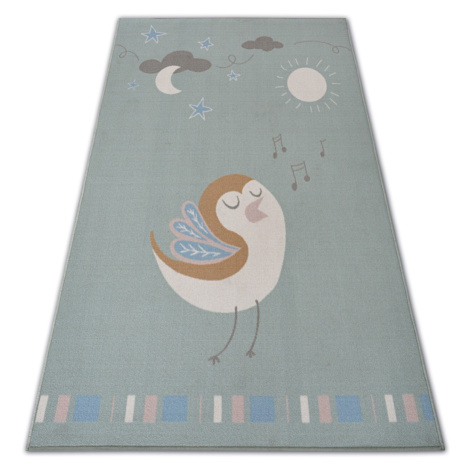 Dywany Lusczow Kusový koberec LOKO Bird zelený