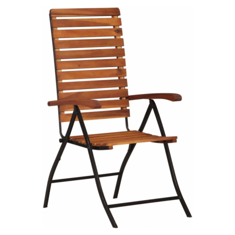 Zahradní polohovatelné židle 2 ks akáciové dřevo Dekorhome