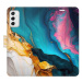 iSaprio Flip pouzdro Colourful Marble pro Samsung Galaxy M52 5G