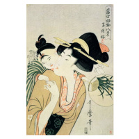 Obrazová reprodukce T H Riches 1913. A Lover of Children, Kitagawa Utamaro, 26.7x40 cm