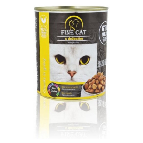 Fine Cat konzerva pro kočky s drůbežím 830g
