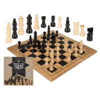 Popron.cz Dřevěná stolní hra, šachy, cca 28,5 x 28,5 cm,