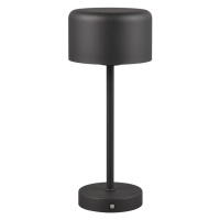 Matně černá LED stmívatelná stolní lampa (výška 30 cm) Jeff – Trio