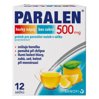 PARALEN Horký nápoj bez cukru 500 mg 12 sáčků