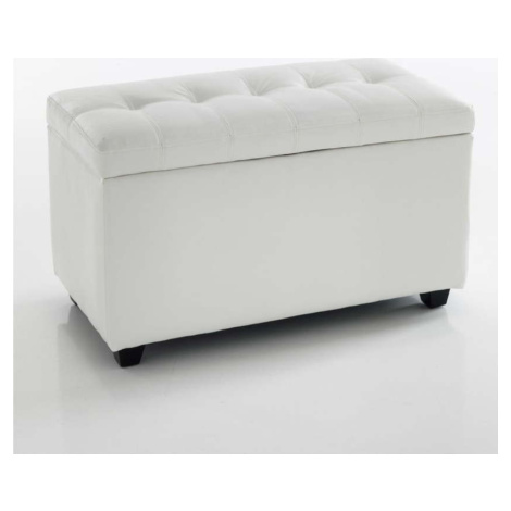 Bílá lavice s úložným prostorem Tomasucci Nice