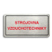 Accept Piktogram "STROJOVNA VZDUCHOTECHNIKY" (160 × 80 mm) (stříbrná tabulka - barevný tisk)