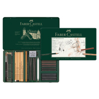 Faber-Castell, 112977, Pitt Monochrome, sada uměleckých výtvarných potřeb, 33 ks