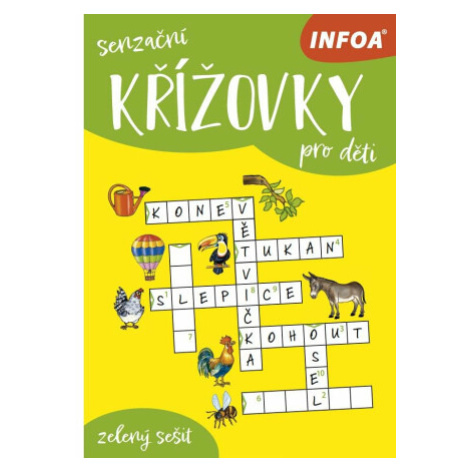 Senzační křížovky pro děti - zelený sešit Infoa