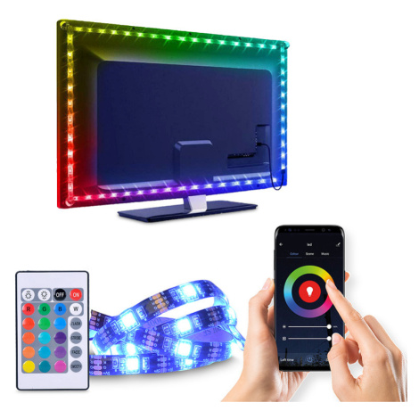 SOLIGHT WM58 LED WIFI smart RGB pásek pro TV, 4x50cm, USB