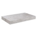 Shumee plovoucí nástěnná betonově šedá 23×23,5×3,8 cm MDF, 326588