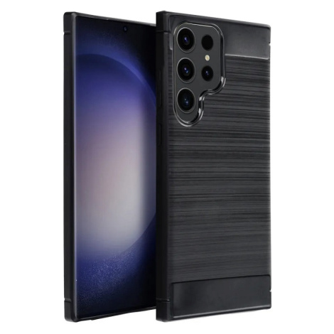 Pouzdro silikon Samsung S911 Galaxy S23 Forcell Carbon s výztuhou černé