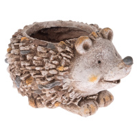 Keramický obal na květináč - ježek Kryštof, 33,5 x 18,5 x 24 cm