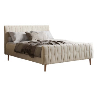 Čalouněná postel Aksel 160x200, béžová, bez matrace