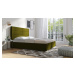 Eka Čalouněná postel Coral - Kronos 180x200 cm Barva látky: Tmavě zelená (14), Úložný prostor: B